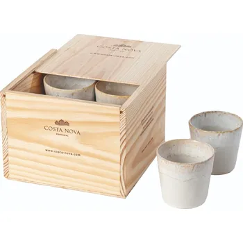 Bílé šálky na espresso z kameniny v sadě 8 ks 210 ml Grespresso – Costa Nova ID_1615954