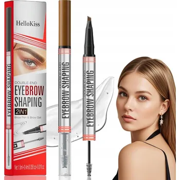 Tužka na obočí MULTIFUNKČNÍ Tužka na obočí 2v1 HNĚDÁ