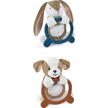 plyšák Doudou Plyšová hračka s kousátkem HOULAHOP 1 ks pes