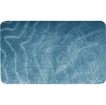 Koupelnová předložka KOUPELNOVÁ PŘEDLOŽKA MĚKKÁ MODRÁ PROTISKLUZOVÁ