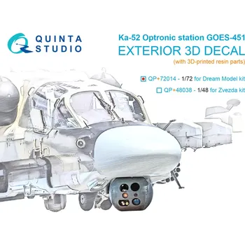 Plastikový model Quinta studio 1/72 Ka-52 Optronic station GOES-451 (DREAM M.)