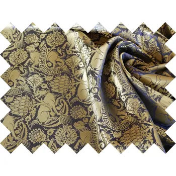 HEDVA ČESKÝ BROKÁT Vzorek brokátu 5x10cm 51323 PES A BODLÁK modrá | 15