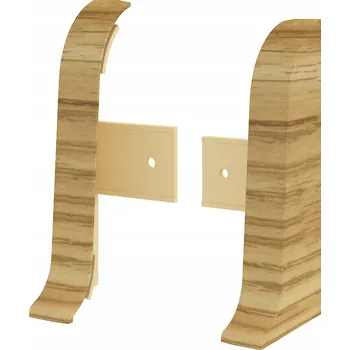 Levá koncovka, pravá koncovka Vilo PVC 3,5 x 55, délka 10 cm, dub