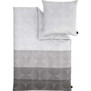 Povlečení Povlečení bugatti 5258-810 z šedé bavlněné saténové tkaniny