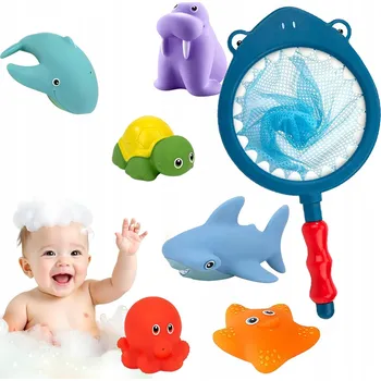 Sada 7 Změní barvu hraček do koupele – mořská zvířátka