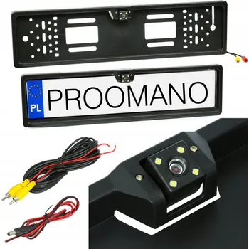 IP kamera Couvací kamera v rámečku registrační Projack 4 x LED