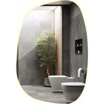 Zrcadlo Zrcadlo s LED Osvětlením Vertikální nebo Horizontální Závěsné do Pokoje pro Teenagera