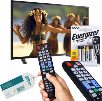Dálkový Ovladač pro televizor SIL1704 + baterie Energizer AAA 4ks