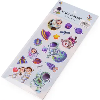 samolepka Samolepky plastické - zvířátka, kočky, kosmonauti, dinosauři, malé, 14 viz foto kosmonaut