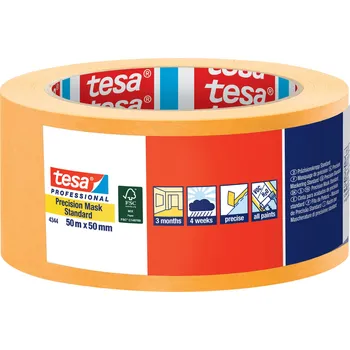 Lepicí páska Maskovací páska 50 mm / 50 m Tesa 4344 oranžová