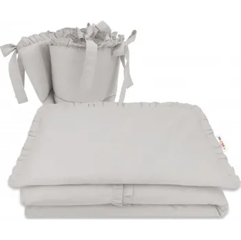 Povlečení 3-dílná sada Mantinel s povlečením, Royal - šedá, 135 x 100 cm