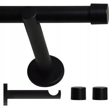 VOPPI GARNÝŽ JEDNOŘADÁ LOFT 19MM 420 CM ČERNÁ