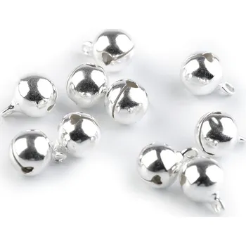 Rolničky Ø10 mm, malé, 1 stříbrná