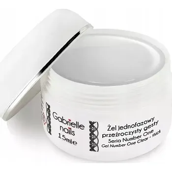 Lak na nehty Jednofázový Gel na nehty Gabrielle Nails, bezbarvý