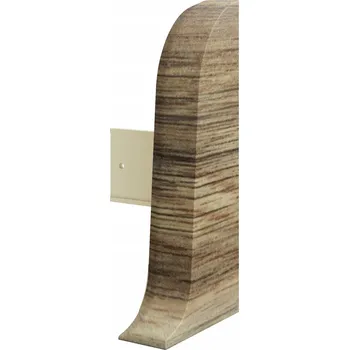 soklová lišta Levá koncovka, pravá koncovka Vilo PVC 3,5 x 55, délka 10 cm, dub