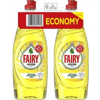 Mycí prostředek Prostředek na mytí nádobí FAIRY Extra+ Citrus 2 x 650 ml