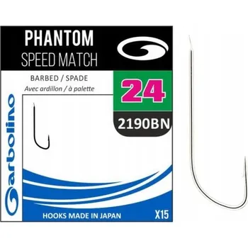 Rybářský háček Garbolino 2100BZ Phantom Speed Match č. 22 pikové Háčky