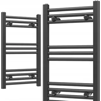 Radiátor Koupelnový radiátor vodní Gamma 232 W 400 x 700 mm černý