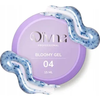 Lak na nehty Stavební gel DIVNA Bloomy Gel 04 15ml s kvítky na nehty