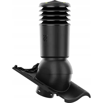 Vrták Větrací komín fi125 HiVent pro střešní tašky ROBEN MILANO, ČERNÁ MATNÁ