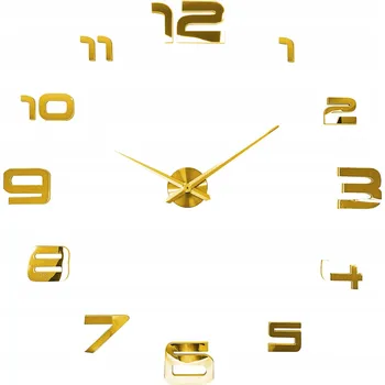 Hodiny MODERNÍ NÁSTĚNNÉ HODINY 3D NALEPovací DIY