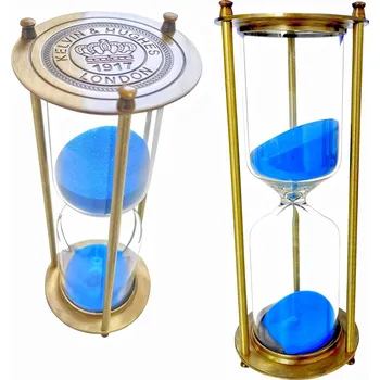 Hodiny Přesýpací hodiny modrý prášek