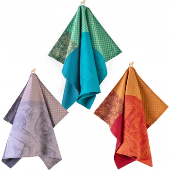 Utěrka ZWOLTEX TOSCA kuchyňská sada utěrka a hadřík 3ks vícebarevná 50x70