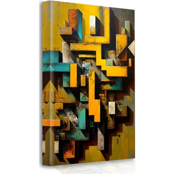 Obraz OBRAZ NA PLÁTNĚ NA ZEĎ Abstrakce 3D 50x70 cm