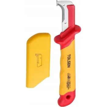 Pracovní nůž Nůž na stahování izolace s patkou, izolovaný do 1000V Tolsen