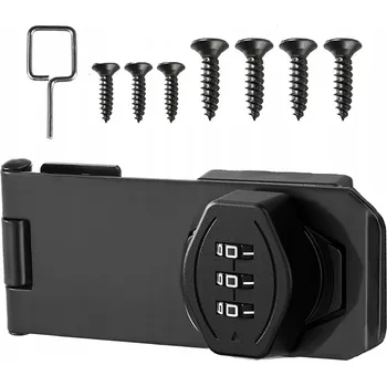 Visací zámek 1 KS ZÁSUVKA S KÓDEM BEZ KLÍČE PRO DVEŘE A BRÁNU, KÓDOVÝ ZÁMEK, VISACÍ ZÁMEK NA SKŘÍŇKY