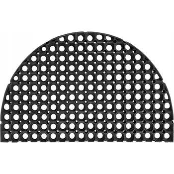 Rohožka AŽUROVÁ PŮLKRUHOVÁ GUMOVÁ ROHOŽKA 45x75 22MM SILNÁ PŮLKOLOVÁ