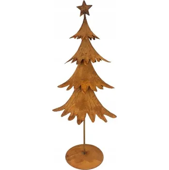 Obraz KOVOVÝ VÁNOČNÍ STROMEK 41X19X11CM Corten Loft Rez