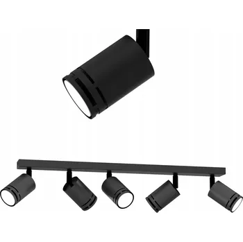 STROPNÍ SVÍTIDLO STROPNÍ ČERNÝ POHYBLIVÝ LED GU10 SPOT REFLEKTOR NASTAVITELNÝ BODOVÝ