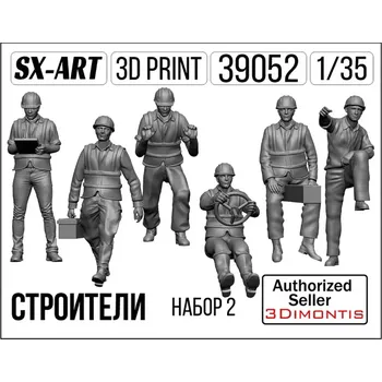 Plastikový model SX-ART 1/35 Builders set 2 (7 fig.)