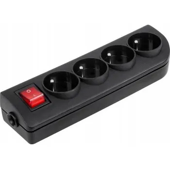 Elektrická zásuvka Elektrická lišta rozbočka Elgotech černá