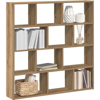 police vidaXL Nástěnná police 12 přihrádek kompozitní dřevo [860008] Barva: dub artisan