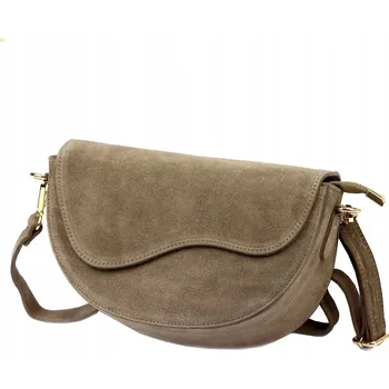 Kabelka Laura Biaggi kabelka přes rameno z pravé semišové kůže, béžová