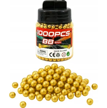 PLASTOVÉ KULIČKY DO PISTOLE NÁBOJE 1000ks 6mm S DÁVKOVAČEM