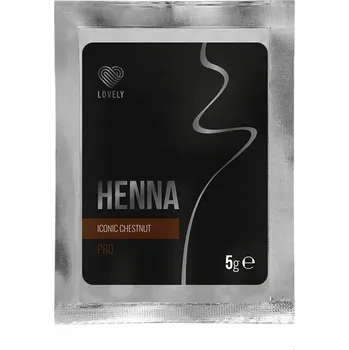 Barva na řasy a obočí Pudrová henna na obočí Lovely Brow Pro Iconic Chestnut, 5 g