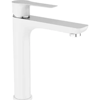 Vodovodní baterie Stojánková umyvadlová baterie Laveo Raila, stříbrná