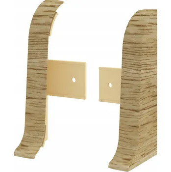 Levá koncovka, pravá koncovka Vilo PVC 3,5 x 55, délka 10 cm, dub