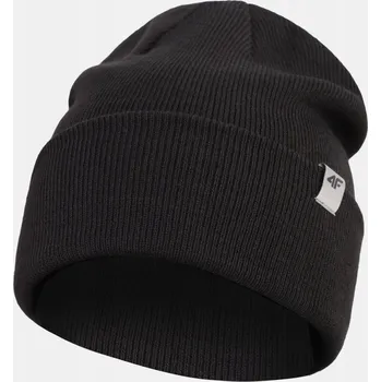 Čepice 4F zimní čepice beanie černá, univerzální velikost