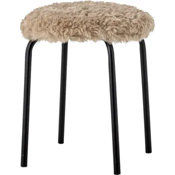 Stolička Béžová kovová stohovatelná stolička Linard – Bloomingville ID_1813280