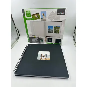 Fotoalbum Walther design fotoalbum černý spirálový 30 x 30 cm