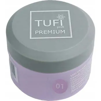 Lak na nehty Stavební gel TUFI profi Builder Gel UV/LED 01 průhledný 15 ml