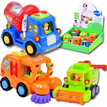 autíčko AUTO MÍCHAČKA, KOMBAJN, POPELÁŘSKÉ AUTO AUTÍČKO VZDĚLÁVACÍ S POHONEM PRO DĚTI