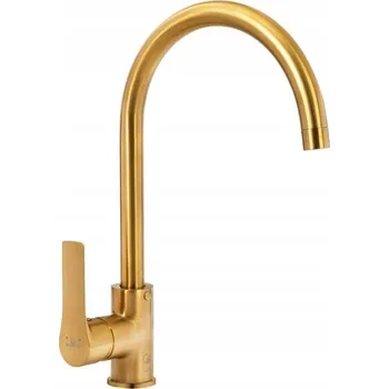Vodovodní baterie Kuchyňská stojánková baterie DIAMOND Borneo zlatá