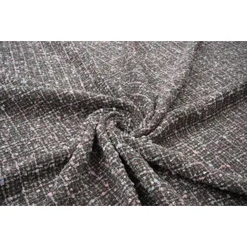 Látka Chanelka šedá s pastelovými tóny