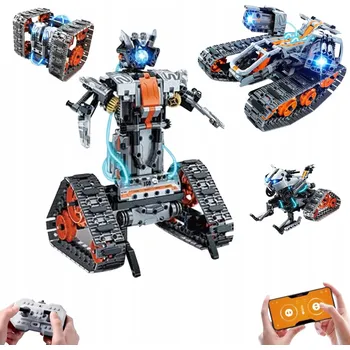 ostatní stavebnice STAVEBNICE ROBOT DÁLKOVĚ OVLÁDANÝ RC Tank 4v1 724 dílků PRO PROGRAMOVÁNÍ APP