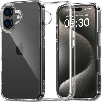 Pouzdro na mobilní telefon Zadní Kryt Tech-protect pro Apple iPhone 16 bezbarvý